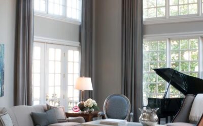 6 Ways to Style Two-Story Window Treatments