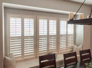 Plantation shutter dining room windows Keller TX install Plantation shutter dining room windows Keller TX install